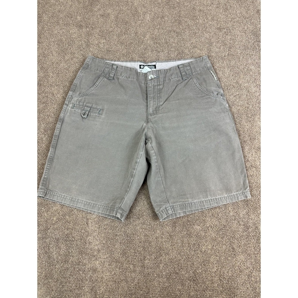 Columbia Shorts Womens Size 8 olive 100% Cotton Casual Outdoors Utility Pockets - Picture 2 of 12